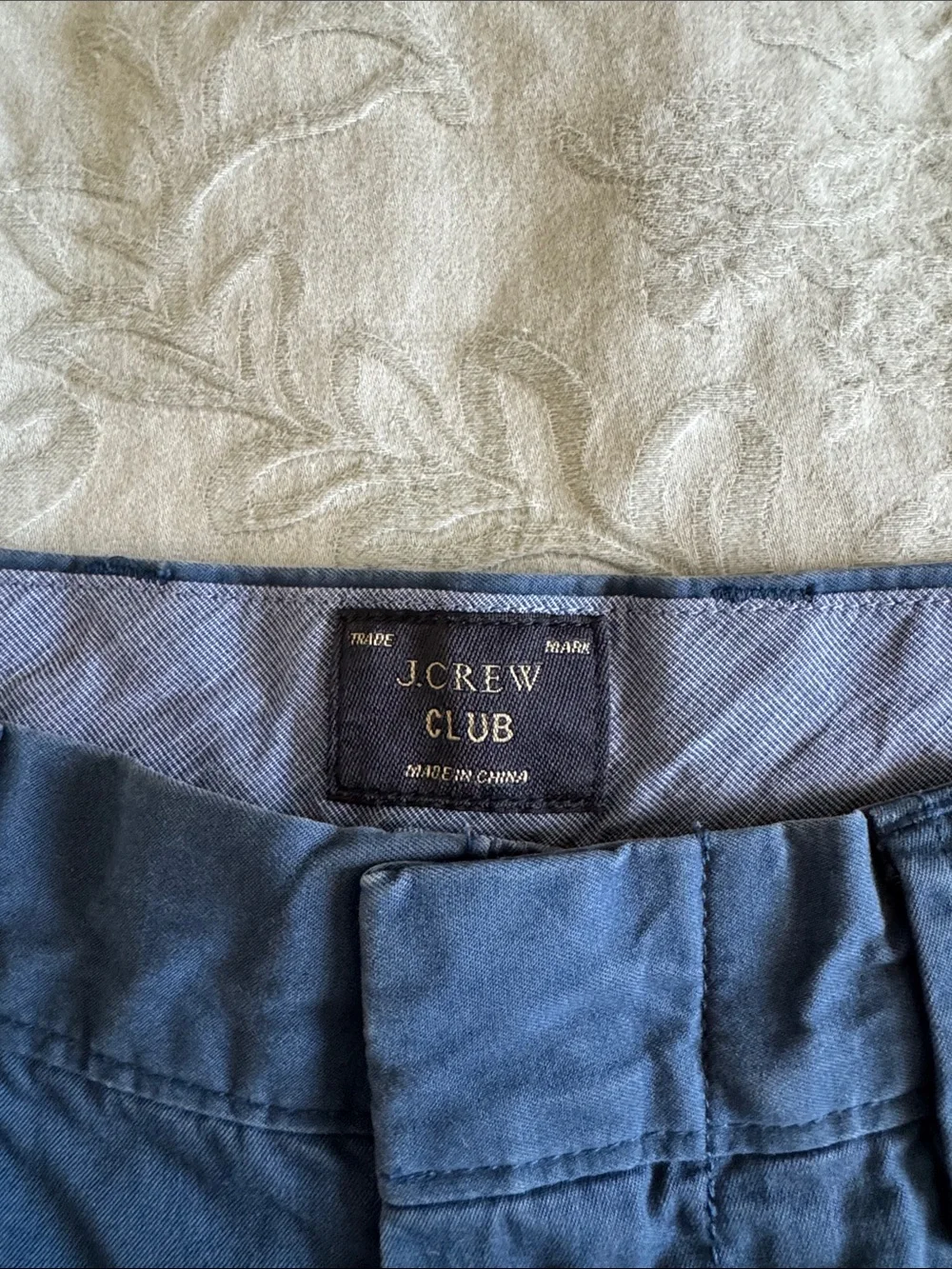 J. Crew Men’s Flat Front Chino Shorts - Navy Blue
